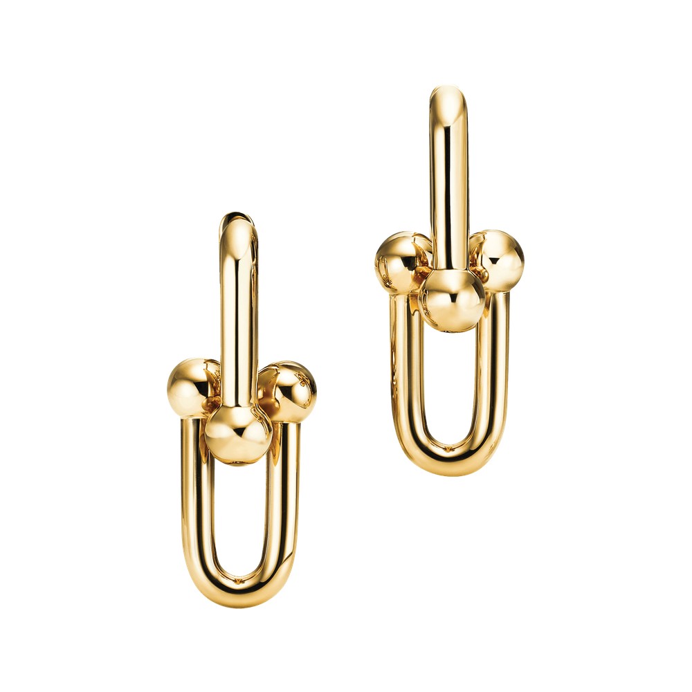 Tiffany HardWear Large Link Earrings in 18k yellow gold